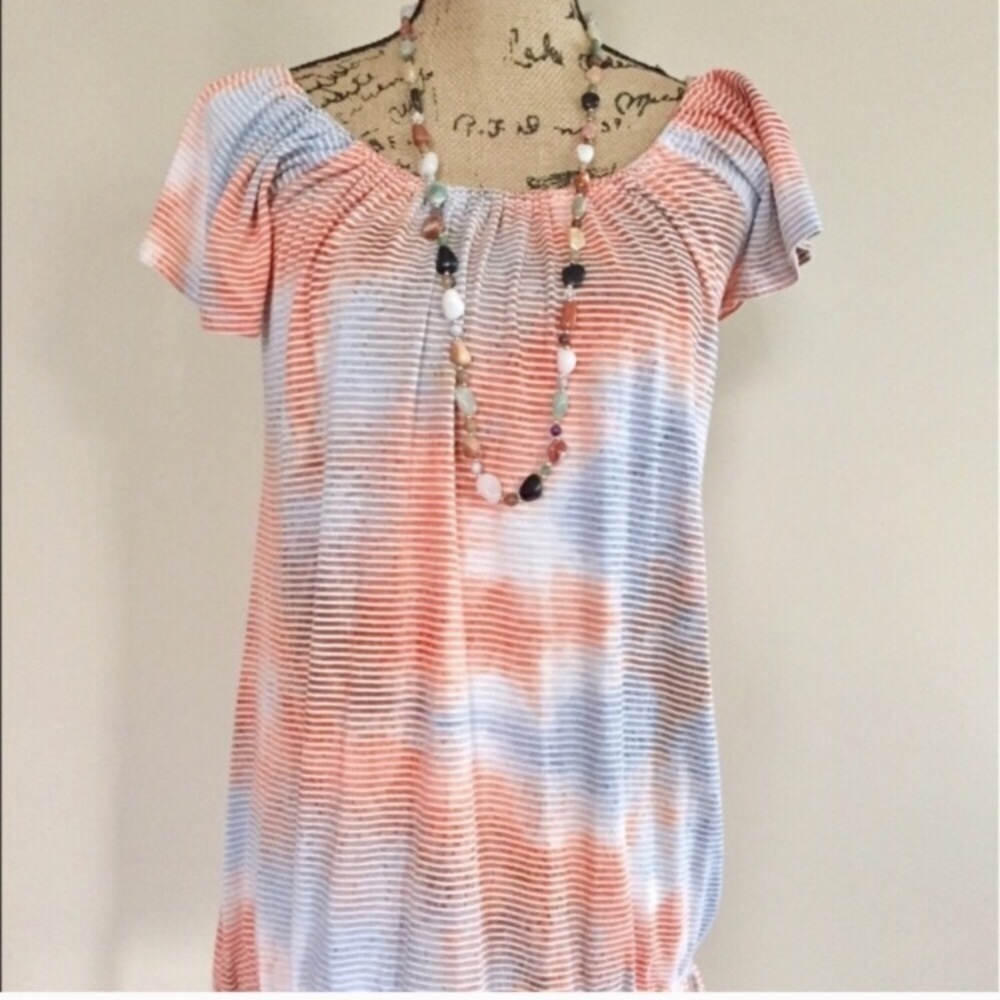 •Arden B• sunset striped top {C2}